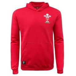 Bluza z kapturem Walia Rugby XV Merch CA Groc. Czerwone bluzy z kapturem Macron, bez wzorów, z dresówki, z kapturem. Za 296.50 zł.