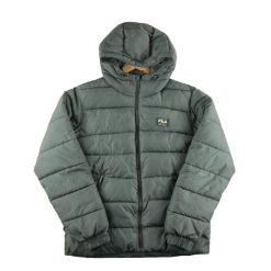 Second life - Stara szara kurtka puchowa męska Y2K - Stan bardzo dobry. Szare kurtki Fila, m, bez wzorów, z puchu, bez kaptura. Za 169.16 zł.