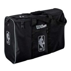 Autentyczna Torba Piłkarska NBA. Czarne torby na ramię Wilson, bez wzorów, z materiału, na ramię, bez dodatków. Za 159.99 zł.