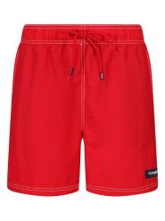 Wrangler Szorty kąpielowe "Calico" w kolorze czerwonym rozmiar: M. Czerwone kąpielówki Wrangler, m, bez wzorów. Za 49.45 zł.