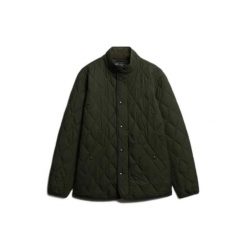 Kurtka puchowa Superdry Estate. Zielone kurtki Superdry, m, bez wzorów, z puchu, bez kaptura. W wyprzedaży za 471.30 zł.