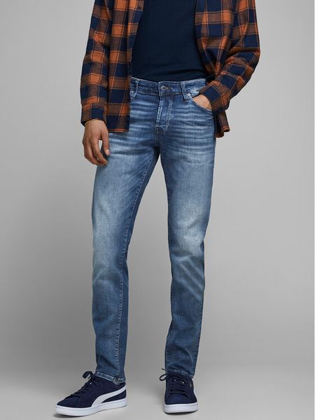 Jack & Jones Jeansy Glenn 12148275 Niebieski Slim Fit. Niebieskie jeansy Jack & Jones, m. Za 269.99 zł.