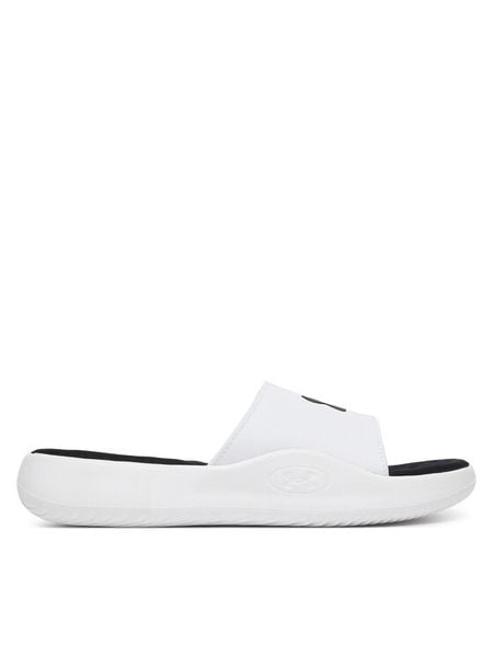 Under Armour Klapki UA Ignite Pro 8 Fix 6010383 Biały. Białe klapki Under Armour, ze skóry. Za 169.99 zł.