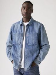 Levi's Kurtka dżinsowa "Kyren" w kolorze niebieskim rozmiar: M. Niebieskie kurtki Levi's®, m, bez wzorów, z bawełny, bez kaptura. Za 258.52 zł.