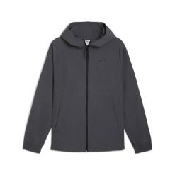 Kurtka z dresu Puma Woven. Szare kurtki Puma, l, bez wzorów, z dresówki, bez kaptura. Za 294.30 zł.