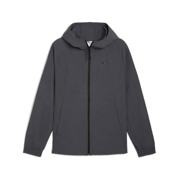 Kurtka z dresu Puma Woven. Szare kurtki Puma, l, bez wzorów, z dresówki, bez kaptura. Za 294.30 zł.