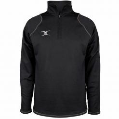 Kurtka 1/4 zip Gilbert. Czarne kurtki gilbert, bez wzorów, z dresówki, bez kaptura. Za 330.50 zł.