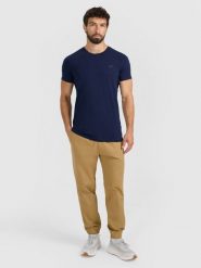 4F Spodnie dresowe joggery męskie - beżowe 3XL. Brązowe joggery i bojówki 4F, m, bez wzorów, z dresówki, klasyczne. Za 159.99 zł.