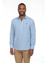 The Time of Bocha Koszula - Regular fit - w kolorze błękitnym rozmiar: S. Niebieskie koszule The Time of Bocha, s, bez wzorów, bez kołnierzyka, bez ramiączek. Za 173.99 zł.