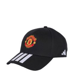 CZAPKA Z DASZKIEM MANCHESTER UNITED. Białe czapki z daszkiem Adidas, bez wzorów, z bawełny. Za 99.95 zł.