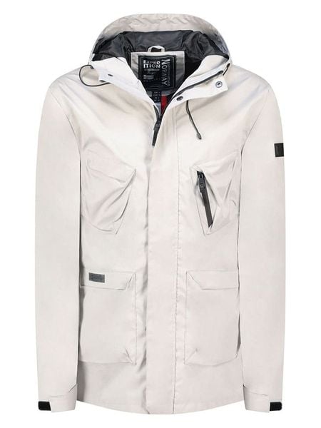 Geographical Norway Kurtka przejściowa "Cully" w kolorze jasnoszarym rozmiar: M. Szare kurtki Geographical Norway, m, bez wzorów, bez kaptura. Za 214.19 zł.