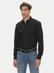 HUGO Koszula Koey 50544922 Czarny Slim Fit. Czarne koszule Hugo, m, bez wzorów, z bawełny, bez kołnierzyka, bez ramiączek. Za 379.99 zł.