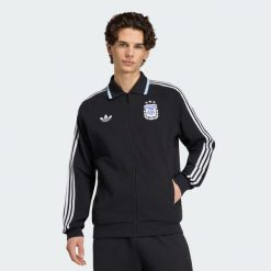 Kurtka dresowa Zewnętrzna Argentyna OG Coupe du Monde 2026. Czarne kurtki Adidas, xs, bez wzorów, z dresówki, bez kaptura. Za 506.50 zł.