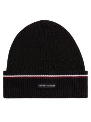 Tommy Hilfiger Czapka AM0AM13587 Czarny. Czarne czapki zimowe Tommy Hilfiger, bez wzorów, z materiału. Za 219.99 zł.