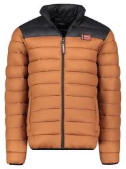 Geographical Norway Kurtka pikowana "Amigoglerc Basic" w kolorze karmelowo-czarnym rozmiar: S. Brązowe kurtki Geographical Norway, s, bez wzorów, bez kaptura. Za 114.98 zł.