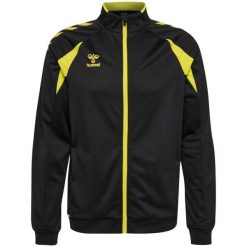 Kurtka z dresu Hummel Core 2.0. Czarne kurtki Hummel, bez wzorów, z dresówki, bez kaptura. Za 223.50 zł.