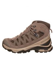 SALOMON Skórzane buty trekkingowe "Quest Echo Gore-Tex" w kolorze jasnobrązowym rozmiar: 42. Brązowe buty trekkingowe Salomon, bez wzorów, z gore-texu, bez zapięcia. Za 604.95 zł.