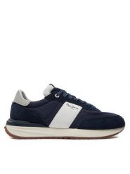 Pepe Jeans Sneakersy Buster Tape PMS60006 Granatowy. Niebieskie buty sportowe casual Pepe Jeans, bez wzorów, z jeansu, bez zapięcia. Za 499.99 zł.