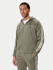 Guess Bluza Z5BQ13 K2042 Khaki Regular Fit. Brązowe bluzy Guess, m, z aplikacjami, bez kaptura. Za 524.99 zł.