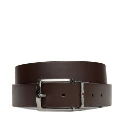 Pasek Męski Tommy Hilfiger. Brązowe paski Tommy Hilfiger, bez wzorów. Za 279.99 zł.