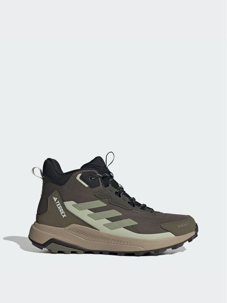 Adidas Trekkingi Terrex Anylander Mid Rain.Rdy Hiking Shoes JR6594 Brązowy. Brązowe botki sznurowane Adidas, bez wzorów, z materiału, bez obcasa, bez zapięcia. Za 438.99 zł.