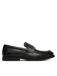 Calvin Klein Półbuty Ess Rubber Loafer Hw Plaq Va Lth HM0HM02177 Czarny. Czarne eleganckie półbuty CALVIN KLEIN, bez wzorów, ze skóry, bez obcasa, bez zapięcia. Za 649.99 zł.