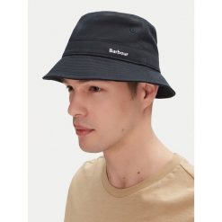 Kapelusz Barbour. Niebieskie kapelusze Barbour, bez wzorów. Za 119.99 zł.