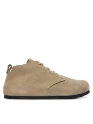 Birkenstock Trzewiki Dundee 1032784 Beżowy. Brązowe botki sznurowane Birkenstock, bez wzorów, ze skóry, bez obcasa, bez zapięcia. Za 849.99 zł.