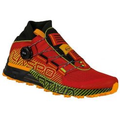 Buty trailowe La Sportiva Cyklon Czerwone. Czerwone buty do biegania La Sportiva, bez wzorów, z syntetyku, bez zapięcia, do biegania. Za 777.15 zł.