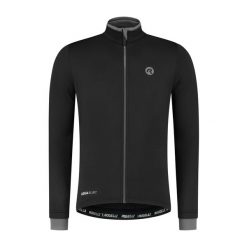 Koszulka rowerowa męska Rogelli Essential z długim rękawem, ocieplana. Czarne bluzy Rogelli, l, bez wzorów, bez kaptura. W wyprzedaży za 243.20 zł.