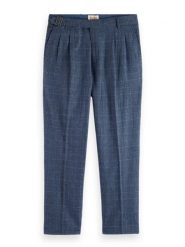 Scotch & Soda Spodnie w kolorze granatowym rozmiar: W30/L32. Niebieskie spodnie materiałowe Scotch & Soda, na co dzień, l, bez wzorów, z materiału. Za 203.45 zł.