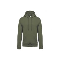 Bluza z kapturem Kariban. Zielone bluzy z kapturem KARIBAN, xl, bez wzorów, z bawełny, z kapturem. Za 192.00 zł.