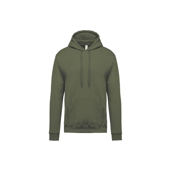 Bluza z kapturem Kariban. Zielone bluzy z kapturem KARIBAN, xs, bez wzorów, z bawełny, z kapturem. Za 192.00 zł.