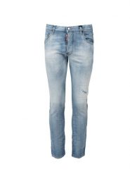 Dsquared2 Jeansy "Skater Jean" | S71LB1173 S30664 | Mężczyzna | Niebieski. Niebieskie jeansy Dsquared2, m, z obniżonym stanem. W wyprzedaży za 1,599.00 zł.