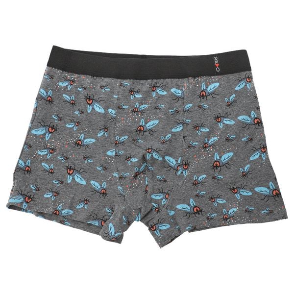 Szare Męskie Bokserki Muchy Redo. Szare bokserki Redo, m, bez wzorów, z bawełny. Za 29.99 zł.