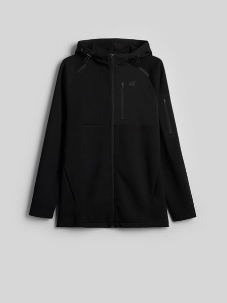 4F Bluza regular z kapturem męska - czarna XXL. Czarne bluzy 4F, m, bez wzorów, z kapturem. Za 199.99 zł.