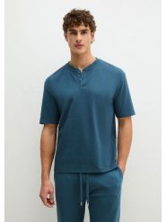 Marc O´Polo Bodywear Koszulka piżamowa w kolorze niebieskim rozmiar: M. Niebieskie piżamy m, bez wzorów, bez ramiączek. Za 119.95 zł.