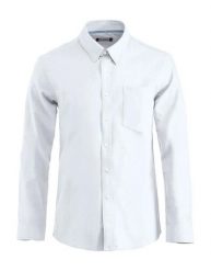 Clique Oxford koszula Oxford z długim rękawem 100% bawełna easy care. Białe koszule CLIQUE, m, bez wzorów, z bawełny, bez kołnierzyka, bez ramiączek. Za 229.83 zł.