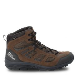 Trekkingi Jack Wolfskin. Brązowe botki sznurowane Jack Wolfskin, bez wzorów, bez obcasa, bez zapięcia. Za 319.99 zł.