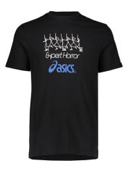 Asics Koszulka w kolorze czarnym rozmiar: L. Czarne bezrękawniki ASICS, l, bez wzorów, bez kołnierzyka, bez ramiączek. Za 73.99 zł.