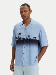 BOSS Koszula Lapisy_M 50559633 Błękitny Relaxed Fit. Niebieskie koszule Boss, m, bez wzorów, z wiskozy, bez kołnierzyka, bez ramiączek. Za 549.99 zł.