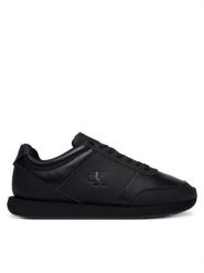 Calvin Klein Sneakersy Retro Run Lace Band Tmb Lth Mix HM0HM02447 Czarny. Czarne buty do biegania CALVIN KLEIN, bez wzorów, ze skóry, bez zapięcia. Za 449.99 zł.