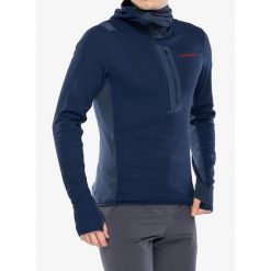 Bluza z kapturem męska La Sportiva Big Wall Pullover Hoody. Niebieskie bluzy z kapturem La Sportiva, m, bez wzorów, z kapturem. Za 696.99 zł.