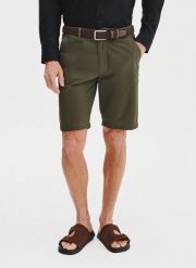 PAKO LORENTE - Bawełniane zielone szorty męskie. Zielone szorty Pako Lorente, m, bez wzorów, z bawełny. Za 99.99 zł.