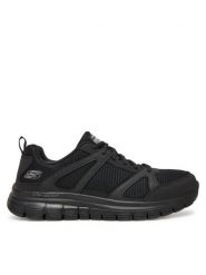 Skechers Sneakersy BURNS 8790117 BBK Czarny. Czarne buty sportowe casual Skechers, bez wzorów, z materiału, bez zapięcia. Za 249.99 zł.
