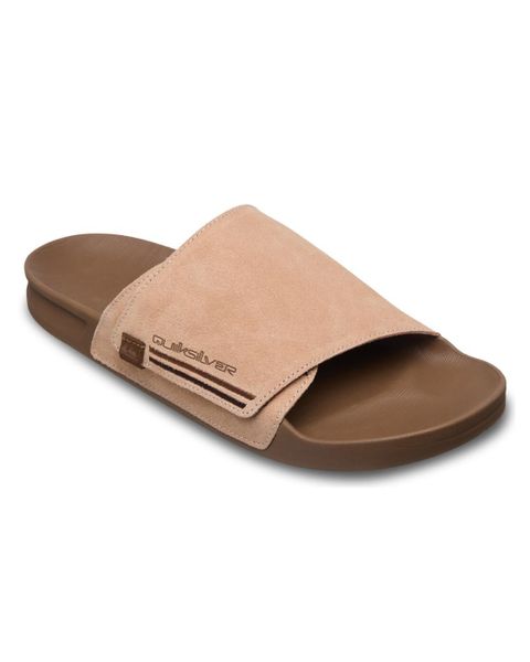 Sandały wsuwane dla Mężczyzn RIVI Brązowy. Brązowe sandały Quiksilver, z gumy, bez zapięcia. Za 259.99 zł.