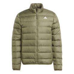 Kurtka Mężczyzna Adidas Essentials Lite Down zielony. Białe kurtki Adidas, m, bez wzorów, bez kaptura. W wyprzedaży za 412.10 zł.