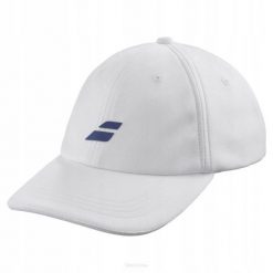 Czapka tenisowa juniorska Babolat Pure Logo Cap biała. Białe czapki z daszkiem BABOLAT, bez wzorów. Za 67.00 zł.