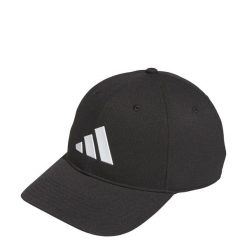 CZAPKA TOUR Z ZAPIĘCIEM NA ZATRZASK. Czarne czapki z daszkiem Adidas, bez wzorów, z elastanu. Za 119.00 zł.