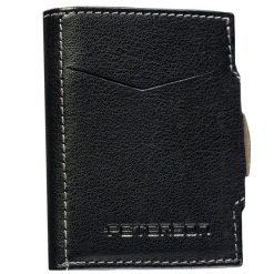 Portfel męski Peterson PTN W882-CF czarny. Czarne portfele Peterson, bez wzorów, ze skóry. Za 104.99 zł.
